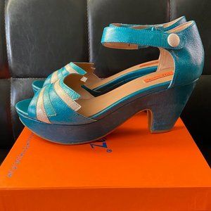 Miz Mooz sandals, style Cherry, color Ocean, size 9 US / 40 EU / 7 UK